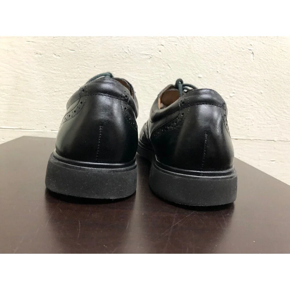 Florsheim Men Comfortech Black Wingtip Oxford Shoes Size US10.5 B